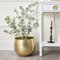 Medium Gold Hammered Metal Planter 30cm x 28cm