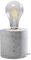 etc-shop Tischleuchte Beton E27 Nachttischleuchte Betonlampe Tischlampe, grau ohne Lampenschirm, DxH 10x10 cm