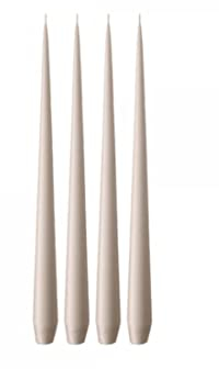 ester & erik Taper Candles, Box, 32cm, 4 Stück, 22 Linen Grey