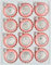 Navidacio Juego de 12 bolas de Navidad de cristal, diseño vintage, color rosa y plateado