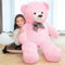 SNOWOLF Orsacchiotto gigante da 145 cm, grande orsacchiotto di peluche peluche peluche giocattolo orsacchiotto bambola per bambini fidanzata (rosa)
