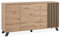 DEINE TANTE EMMA 003408 Kommode Medan 51C Sideboard Artisan Eiche Nb. / Anthrazit Lamellen ca. 160 x 85 x 40 cm