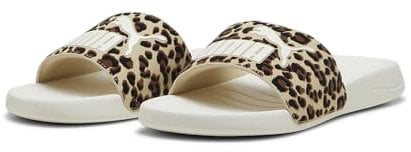 PUMA Popcat 20 I Am The Drama, Slide Sandal Unisex Adulto, Putty-Brown Mushroom Black, 42 EU