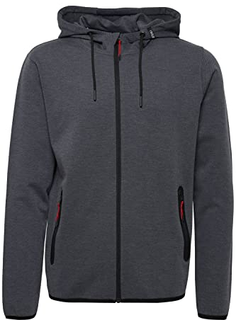 !Solid SDVidit Herren Sweatjacke Kapuzenjacke Hoodie mit Kapuze und Reißverschluss Taschen Regular, Größe:L, Farbe:Insignia Blue Melange (1940101)