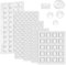 Bumper Pads Self Adhesive Clear Rubber Feet Pad, 202 Pcs Cupboard Door Stoppers Bumper Pads for Stop Banging Glasses Furniture Cabinet