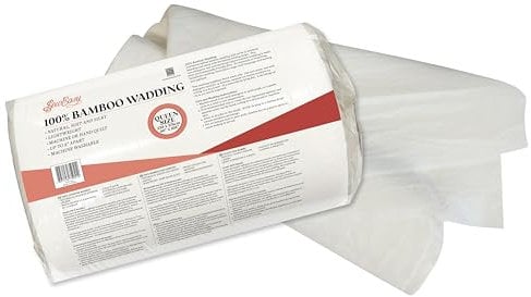 Sew Easy 100% Bambuswatte – antiallergen, antibakteriell, hochwertiges, raffiniertes Segeltuch, maschinenwaschbar, Quilten, Heimdekoration– Queen-Size-Größe: 228 x 274 cm (90 x 108 Zoll)