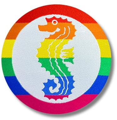 Seepferdchen® buntes Seepferdchen Abzeichen zum Aufbügeln | Seepferdchen Abzeichen für Frühschwimmer | bügelbeschichtet