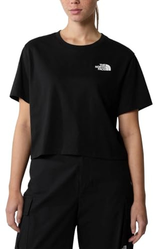 THE NORTH FACE NF0A87U4JK31 Women’s Simple Dome Cropped Slim Tee T-Shirt Damen TNF Black Größe XXL