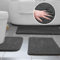 Ceneco 3 Piece Non-Slip Bath Mat Sets,Super Water Absorbent Bath Rug Sets,Soft Microfiber Small Toilet Mat(Charcoal Gray,50 * 80+50 * 60+U40*50 cm)