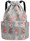 FAVORTALK Stoffbeutel mit Kordelzug Faltbar Sportbeutel Junge Große Kapazität Sportrucksack Wasserdicht Fußball Tasche Verstellbar Sport Rucksack für Sport Reisen Schwimmen Fitness - JSB040-08