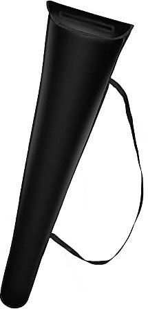 LEONARK Fechten Doppelschwert Sling Schultertasche für Folien Epi und Säbel - Hema Langschwert Tasche Cover Case für Fechten Waffen (Schwarz)