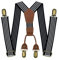 Bretelles Homme Larges 4 pinces métalliques, en Y Ajustables Bretelles pour pantalons Bretelles élastiques robustes