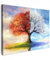 MuchoWow© Impression sur Toile Peinture 70x50 cm Tableau Mural Decoration Salon Reproductions de Tableaux Murale Moderne Saisons - Art - Arbre - Hiver - Automne