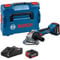 Bosch Professional 18V System Smerigliatrice angolare a batteria GWS 18V-8 diametro disco 125 mm, incl. 2x GBA 5.0Ah, caricabatteria GAL 18V-40, L-BOXX, Diametro del disco 125 mm
