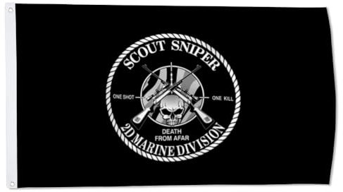 Bandiera militare US Scout Sniper Flag 2D Marine Division bandiera bandiera 3x5ft Man Cave