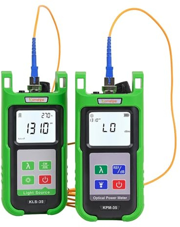 Glasfasermessgerät, Optic Power Meter KPM-35 FTTH Fiber Cable Tester And Singlemode Fiber Optical Light Source KLS-35 1310/1550nm,Präzisionsmessung(KPM35C with KLS-35)