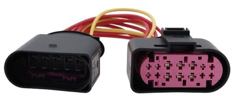 Be In Your Mind Auto-Xenon-Scheinwerferanschluss 10-polig auf 14-polig Stecker 1J0973737 1J0973835 Kompatibel mit Audi A1 A3 A4 A5 A6 A8