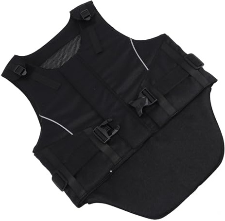 CHICIRIS Chaleco ecuestre profesional Chaleco de seguridad para montar a caballo Chaleco para hombres y mujeres con correas ajustables Tela transpirable Absorción de golpes de triple capa para arenas