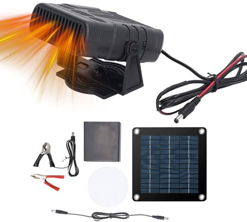 GTFYUDGH Heizung für Hühnerstall,20W Schnelle Heizung Wind Must-Have,Solare Hühnerstallheizung Für Den Winter - Für Zuhause Auto Gewächshaus Kätzchen Welpen Und