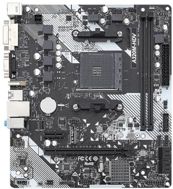 Scheda madre Fit For ASROCK A320M-HDV supporta Ryzen 5 5600 7 5700X3D DDR4 3200+(OC) NVME Interfaccia M.2 PCIe 3.0 AM4 scheda madre