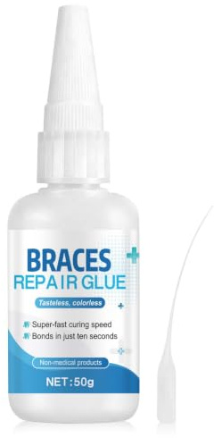 Cemento Dentale Definitivo, Colla per Denti, Colla per Protesi Dentali, 50g