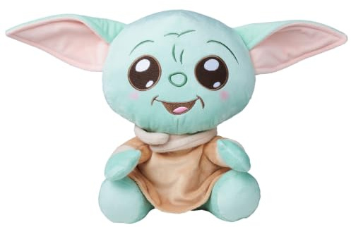 Disney Star Wars The Mandolorian & Grogu 25 cm - Plüschtier, kuscheliges Stofftier, weicher Plüsch, Geschenkidee für Kinder & Fans, ab 0 Monaten