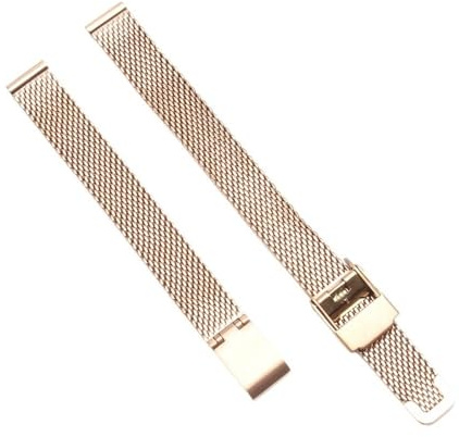 ERAKAFZTTK Uhrenarmband for Damen, Metall-Stahlband, passend for Julius kleines Zifferblatt, 8 10 12 14 16 mm, Quarzuhr, Damenarmband(Rose,18mm)