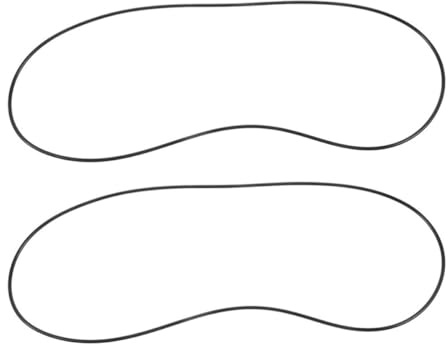 Ersatz Deckelverschlussbänder 2 Stück Nbr Schwarz für Topfdeckel | Herd Gummiband, Universelle Befestigung, Einfache Montage, Passend für Schmortopf und Slow Cooker, Kochen