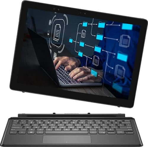 Dell Latitude 5285 2-in-1 Touscreen Laptop, 12.3-Inch FHD Notebook, Intel Core i5-7300U, 16GB RAM, 256GB SSD, US QWERTY Keyboard, Windows 11 Pro (Renewed)
