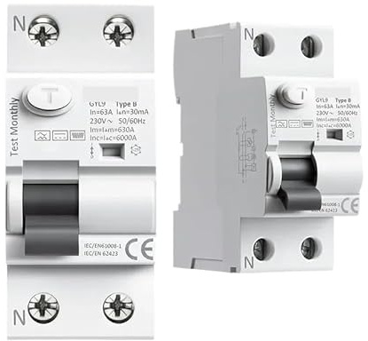 Interruttore differenziale tipo B, interruttore differenziale CC ELCB 2P 4P 40A 63Amp 30mA 100mA 300mA Tipo B 6KA RCD(4P 40A 100mA)