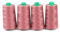 Ackermann 4X 5.000m UNIVERSAL NÄHGARN, Stärke 120, Qualitätsgarn, Overlockgarn, Garn für Overlock-Nähmaschinen (0888 Rosa)