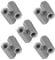 Tuerca hexagonal larga Tuerca de acoplamiento de varilla larga Sujetadores roscados Separadores roscados de acero al carbono recubiertos de zinc Tuerca de unión 10pcs(M6*25)
