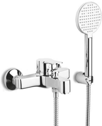 Mamoli 1682FX19 H2VIP Miscelatore monocomando esterno per vasca con deviatore automatico ed accessorio doccia FX19
