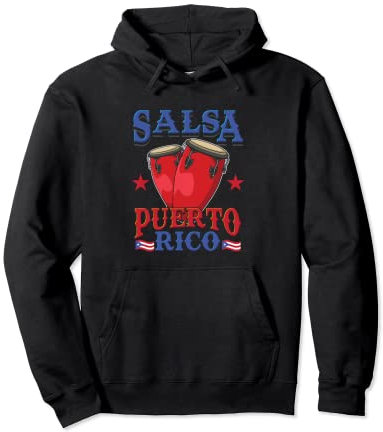 Salsa Puerto Rico - Orgullo Boricua - Danza - Baile de Salsa Sudadera con Capucha