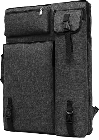 AfinderDE Zeichenbrett Rucksack 66cm *48cm (DIN A2) 5K Künstler Tragetaschen Multifunktionale ZeichenplattenTasche Anfänger Art Bag aus Wasserdichter Strapazierfähiges Nylon