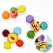 TLHWIN 3Pcs Saugnapf Kreisel Tisch Sauger Spielzeug, Baby Sensorisches Spielzeug Gameplay, Baby Badewanne Finger Hand Spinner Rotierendes Geschenk Spielzeug Für Kinder Kinder (Ozean)