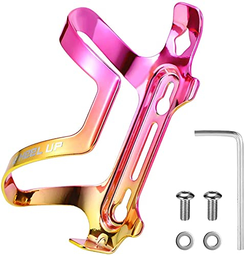 DHF Porte-bidon universel en métal pour vélo de route (couleur : doré/rose)