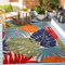 SANAT Outdoor Teppich Wetterfest - Outdoorteppiche für den Innen und Außenbereich, Balkon Teppich Wasserabweisend, Strapazierfähige Teppiche für Terrasse Garten und Wohnzimmer, Mehrfarbig 240 x 330 cm