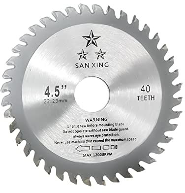 AONEDAY Circular Saw Blade 115mm x 40T x 22.2mm Bore (20mm Ring) Wood Mitre Saw Blade 4.5inch Wood Cutting Disc For Angle Grinder (1)