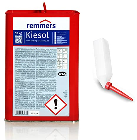 Set Remmers KIESOL 10 KG Verkieselung Abdichtung + 3 Dosierkartuschen