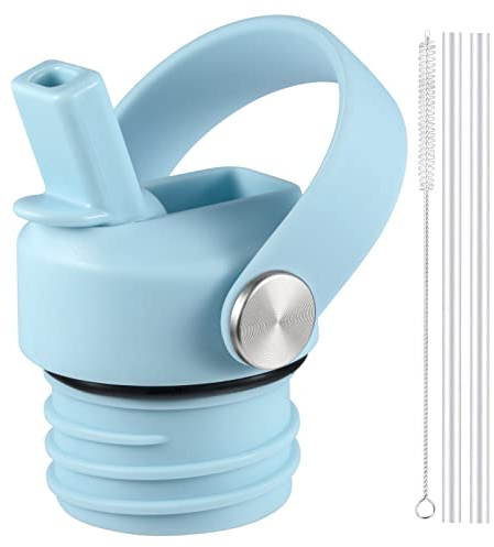 RRegeny Straw Lid for Hydro Flask Standard Mouth, Lid with Straws Fits Standard Mouth Hydroflask, Sport Cap Water Bottle Accessories Top Replacement Straw Lid