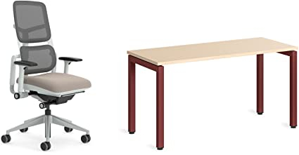 Steelcase Please Air - Ergonomischer, höhenverstellbarer Bürodrehstuhl Ottima Portico - Homeoffice-Schreibtisch