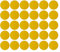 cyclingcolors 30x Copriviti adesivi 20 mm plastica viti copertura coperchi tappi riparazione mobili, Giallo