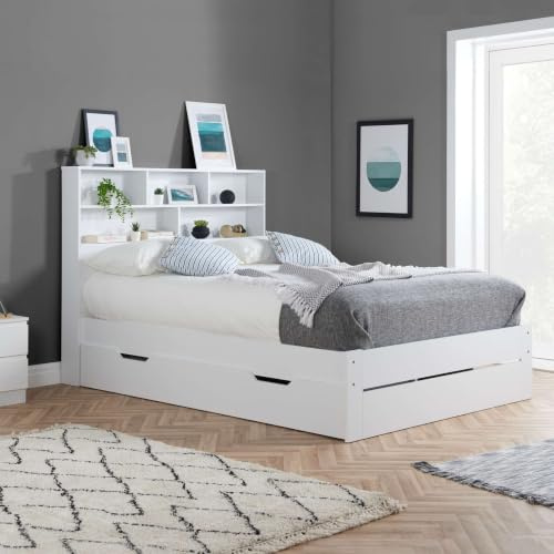 Birlea Alfie Small Double Storage Bed White