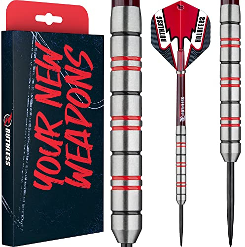 Ruthless Winners Darts Dartpfeile, 90 % Wolframstahl-Spitze, 21 g