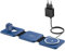 Mag-Safe Ladestation Für iPhone Wireless Charger - 3 in 1 Faltbare Kabelloses Ladegerät Kompatibel mit iPhone 16 15 14 13 12 Pro Max Plus, Travel Charging Station Für Apple Watch & Air Pods (Blau)