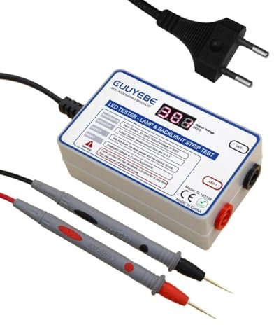 Probador de LED, probador de retroiluminación de TV para reparación de perlas de lámpara, voltaje de salida de prueba de 0-300 V, 30 mA para quitar las luces de repuesto y prueba