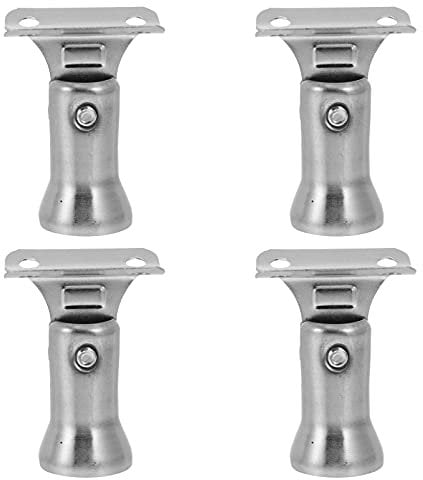 Hemobllo 4pcs Stair Railing Post Curved Handrail Brackets Railing Support Metal Brackets Shelf Brackets Heavy Duty Stair Railing Column Connector 304 Stainless Steel Shake Your Head