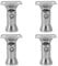 Hemobllo 4pcs Stair Railing Post Curved Handrail Brackets Railing Support Metal Brackets Shelf Brackets Heavy Duty Stair Railing Column Connector 304 Stainless Steel Shake Your Head