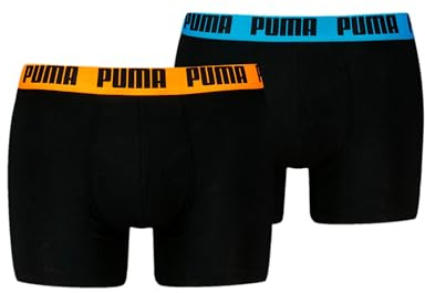 PUMA Boxer Boxershorts Men Herren Everyday Unterhose Unterwäsche 2er Pack, Farbe:Black Pop, Bekleidungsgröße:XL